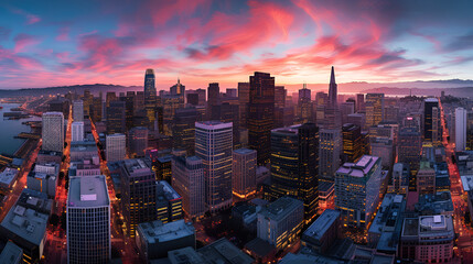 Panoramic Aerial View of San Francisco