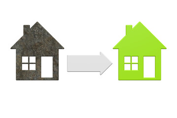 altes und neues Haus, Sanierung