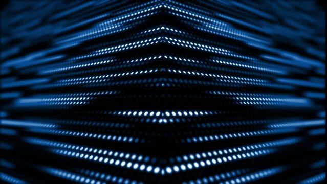 Blue glowing neon lines abstract tech futuristic motion background. Seamless looping. Video animation Ultra HD 4K