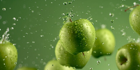 Mele verdi. Cucina. Cibo. Frutta.