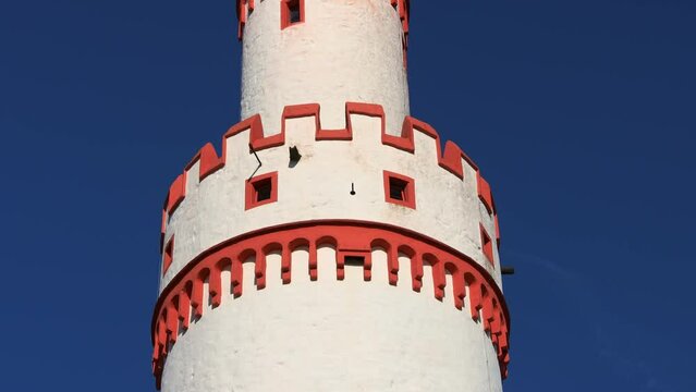 the white tower of bad homburg germany 4k 25fps video