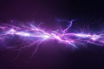 Purple and black background with lightning