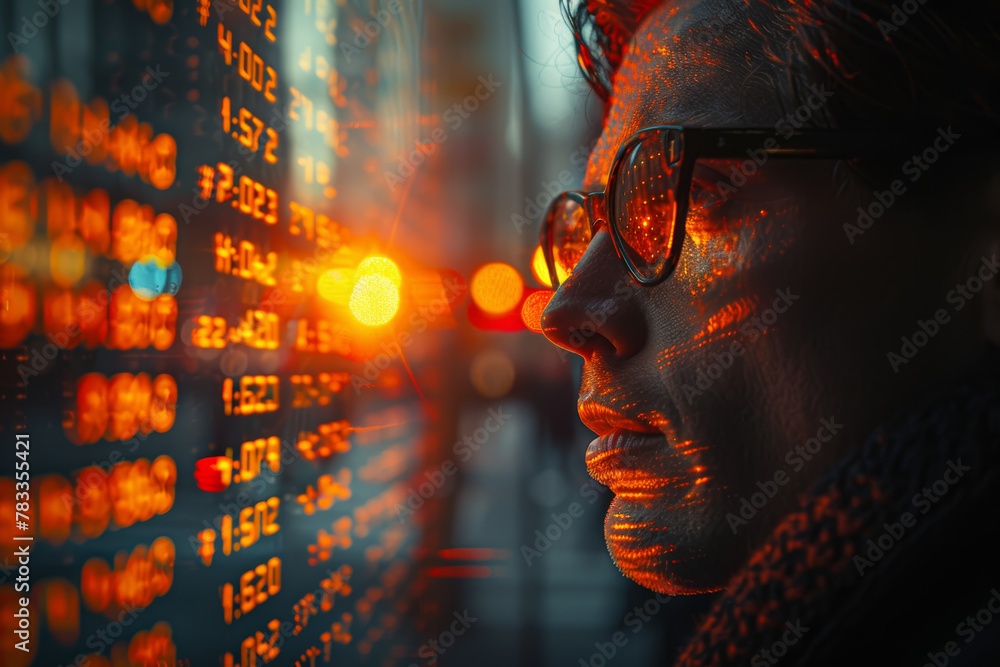Poster a hedge fund manager employing sophisticated quantitative models and algorithms to generate alpha re