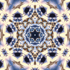 3d effect - hexagonal geometric mandala style graphic