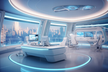Futuristic Command Center.