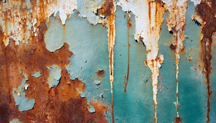 rusty wall background paint texture generative ai