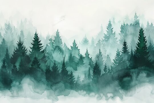 A dense forest with abundant trees