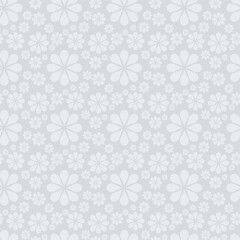 Seamless decorative pattern with flowers wallpaper festive  birthday background art decor design for textile, paper