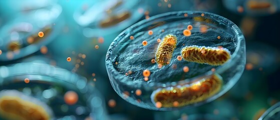 Exploring Pathogens: Unseen Architects of Health & Disease. Concept Pathogen Research, Disease Prevention, Microscopic World, Immune System Defense, Public Health Crisis - obrazy, fototapety, plakaty
