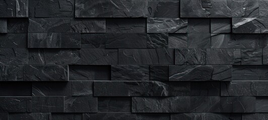Black brick wall dark stone texture.,Black stone wall background texture, black block marble wall texture and background. design interior.