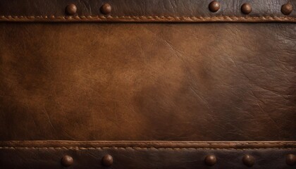 aged empty vi leather western frame stitch brown dirty background pattern texture space leather...