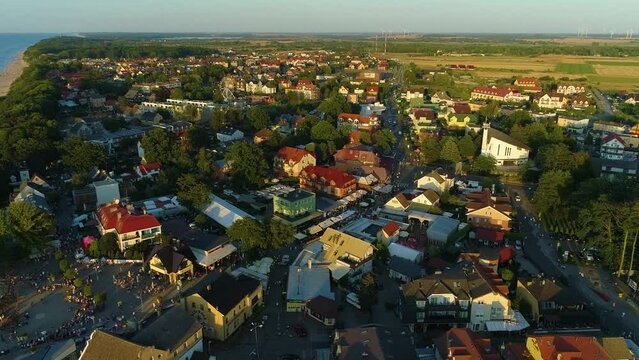 Beautiful Landscape Rewal Piekny Krajobraz Aerial View Poland