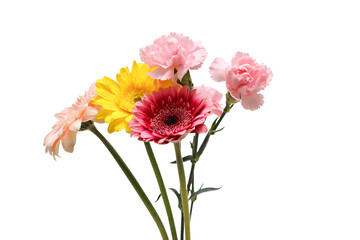 ガーベラとカーネーションの花束