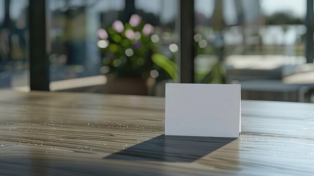 Table tent card mockup template with copy space for your logo or graphic design