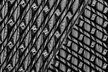 geometric abstraction
refraction in glass