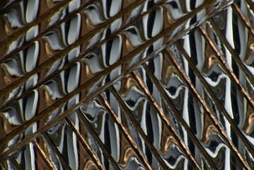 geometric abstraction
refraction in glass