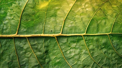 intricate leaf texture with visible veins and cells macro photography