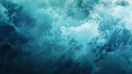 Azure Arcadia: A Tranquil Oasis of Sky Blue and Turquoise. - obrazy, fototapety, plakaty