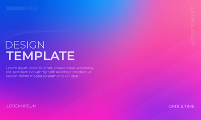 Sleek Blue Pink Magenta Gradient Background Design - obrazy, fototapety, plakaty