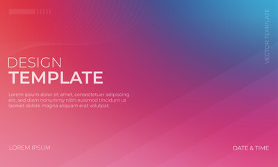 Artistic blue red and pink gradient background pattern