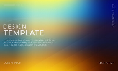 Beautiful Blue Yellow Brown Gradient Backdrop for Design