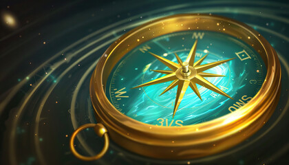 The time-traveling compass guided travelers through portals to different eras.