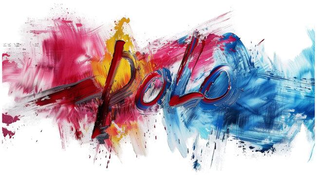 a painting with the word love painted on it. Transparent Background PNG