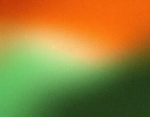 orange green earth tone , grainy noise grungy texture color gradient rough abstract background shine bright light and glow , template empty space