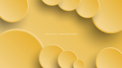 Modern neumorphism abstract background. Gradient background with neumorphism circles. Minimal abstract clean paper 3d design template. Circular neumorphic frame banner. Realistic paper surface. Vector