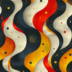 Obraz premium Dynamic Wave Pattern Seamless Design for Calming and Flowing Backgrounds