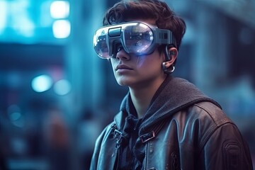 
It seems like you're referring to smart glasses, augmented reality (AR) goggles, or virtual reality (VR) devices that overlay digital information onto the user's field of view. 