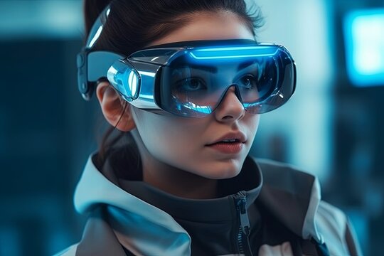 
It seems like you're referring to smart glasses, augmented reality (AR) goggles, or virtual reality (VR) devices that overlay digital information onto the user's field of view. 
