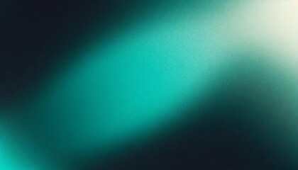 Obraz premium teal black , template empty space , grainy noise grungy texture color gradient rough abstract background shine bright light and glow