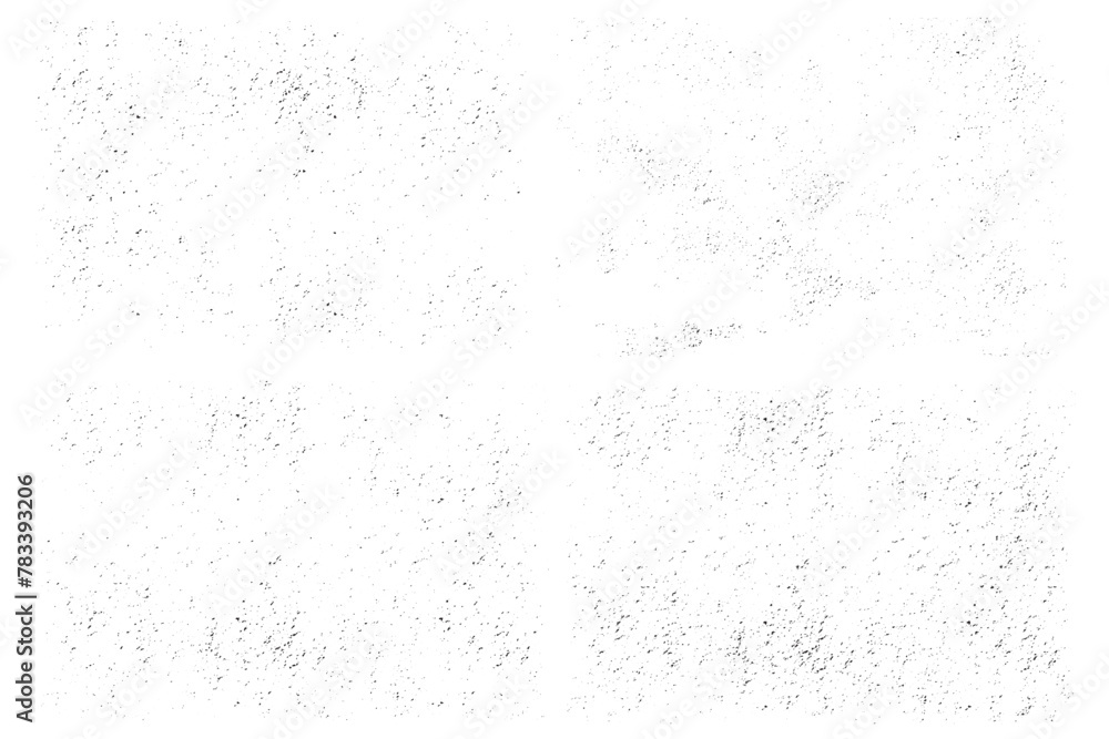 Poster vector set of hand drawn subtle distressed texture. monochrome design for overlays.