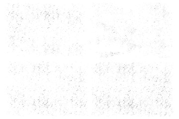 Vector set of hand drawn subtle distressed texture. Monochrome design for overlays. - 783393206