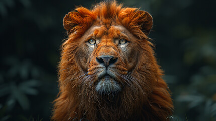 A realistic portrait photography of animals staing free at green nature