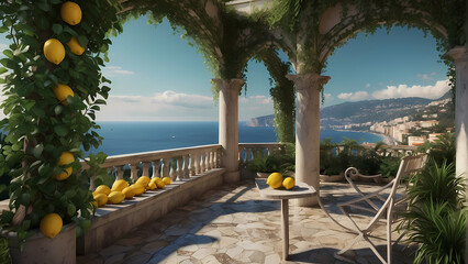 Villa in sorrento, luxury, lemon trees