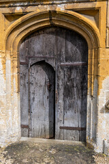 Fototapeta na wymiar old church door