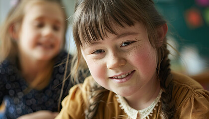 Financial Literacy Classes: Teen with Down Syndrome Learns About Money Management and Budgeting Techniques. Learning Disability