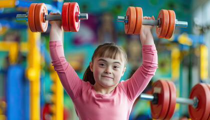 Health and Fitness Journey: Person with Down Syndrome Develops Exercise Routine for Physical Well-Being. Learning Disability