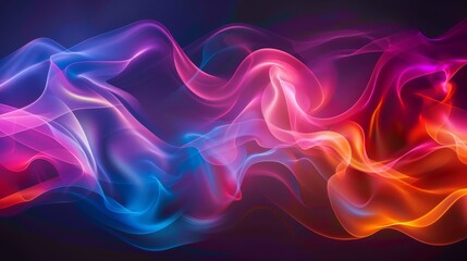 Obraz premium Dynamic colorful textrure wave lines