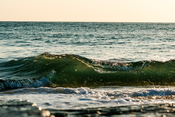Small wave breaking at the shore