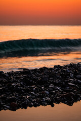 Rockpool at the shore during sunset - 2