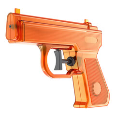 Water gun for kids, 3D rendering isolated on transparent background