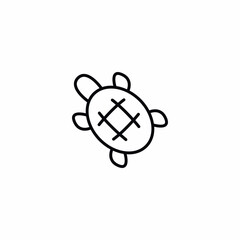 Sea Turtle Swim icon vector