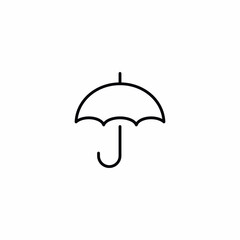 Umbrella Rain Weather icon vector