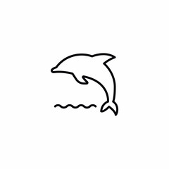 Dolphin Jump Sea Water icon
