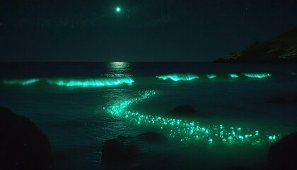 bioluminescence bio luminescent ocean bioluminescent plankton in the sea