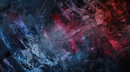abstract grunge background with template textures and a combination of red, blue, black, and grey color shades, along with tire marks and racing associations - obrazy, fototapety, plakaty