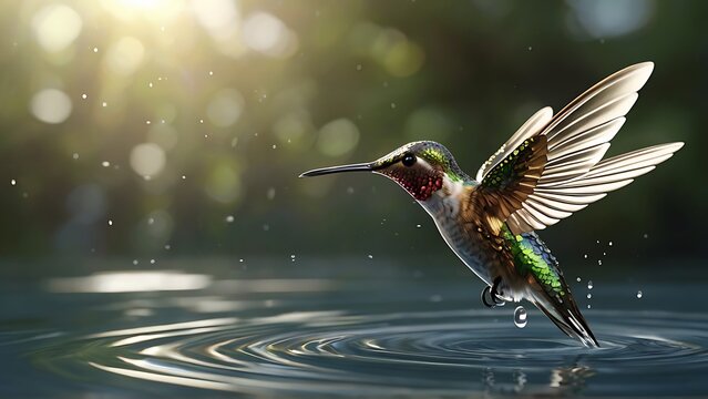 Ultrarealistic Marvel: A Captivating 3D Rendering of Water